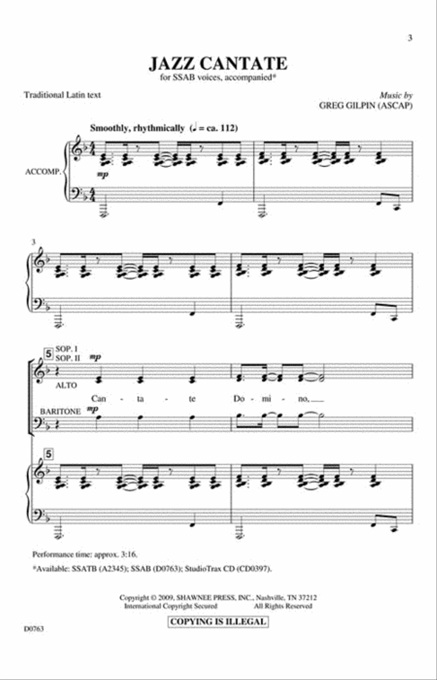 Jazz Cantate Choir scores gallery preview page 2