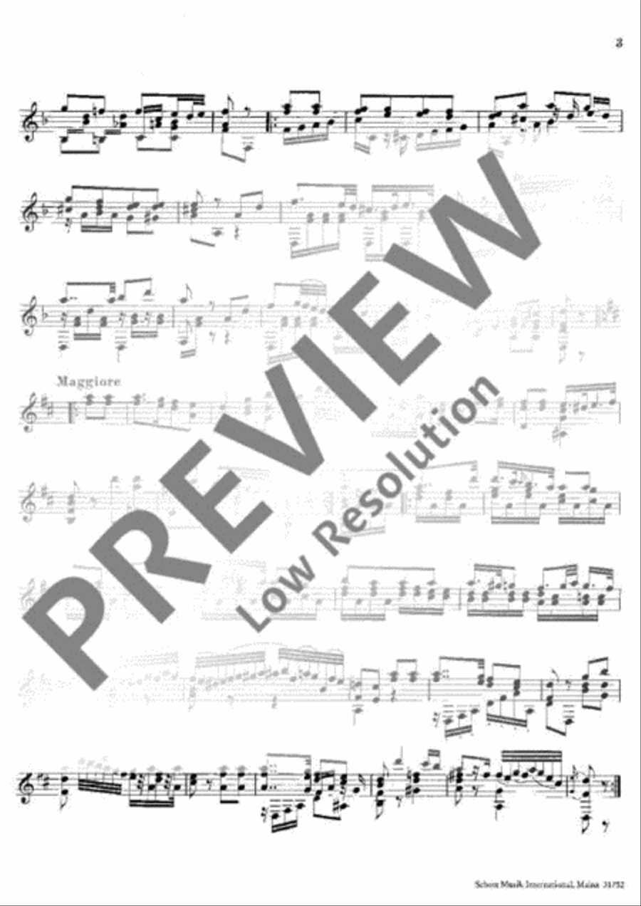 Andante largo Classical Guitar scores gallery preview page 4