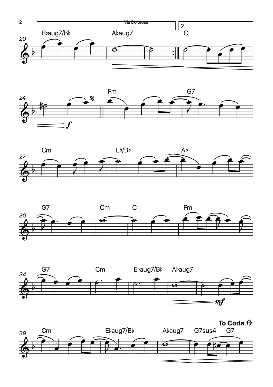 Via Dolorosa Chamber Music scores gallery preview page 2