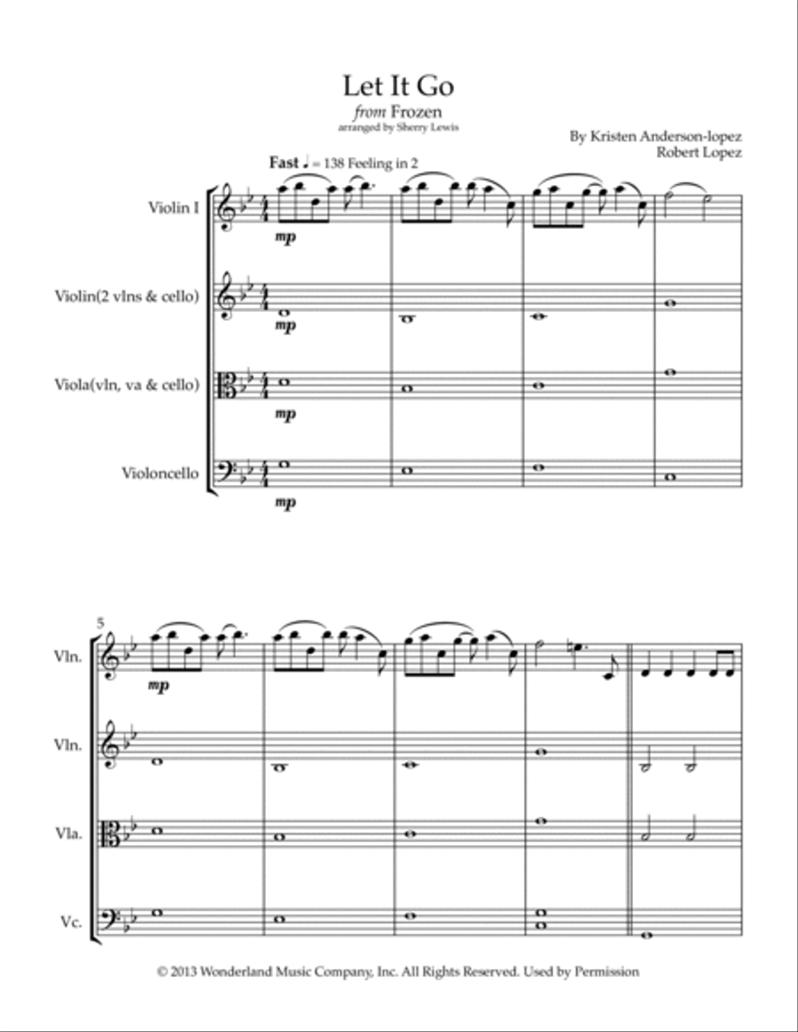 Let It Go String Trio scores gallery preview page 4