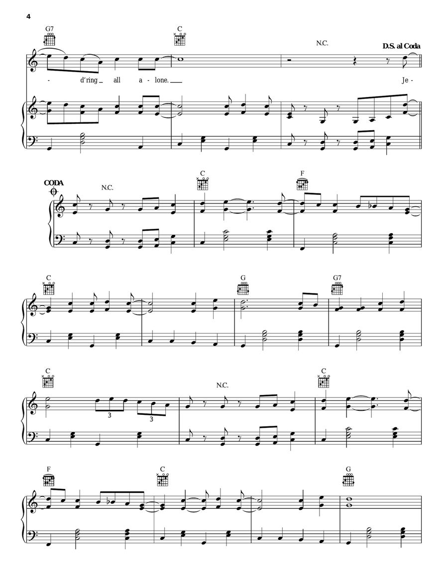Jesus, Lead Me To Your Healing Waters Piano, Vocal, Guitar scores gallery preview page 4