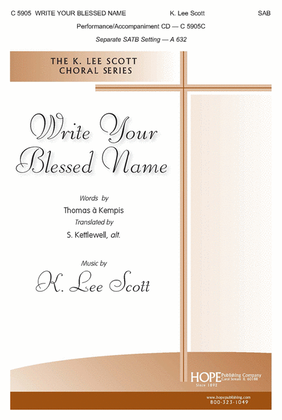 Book cover for Write Your Blessed Name