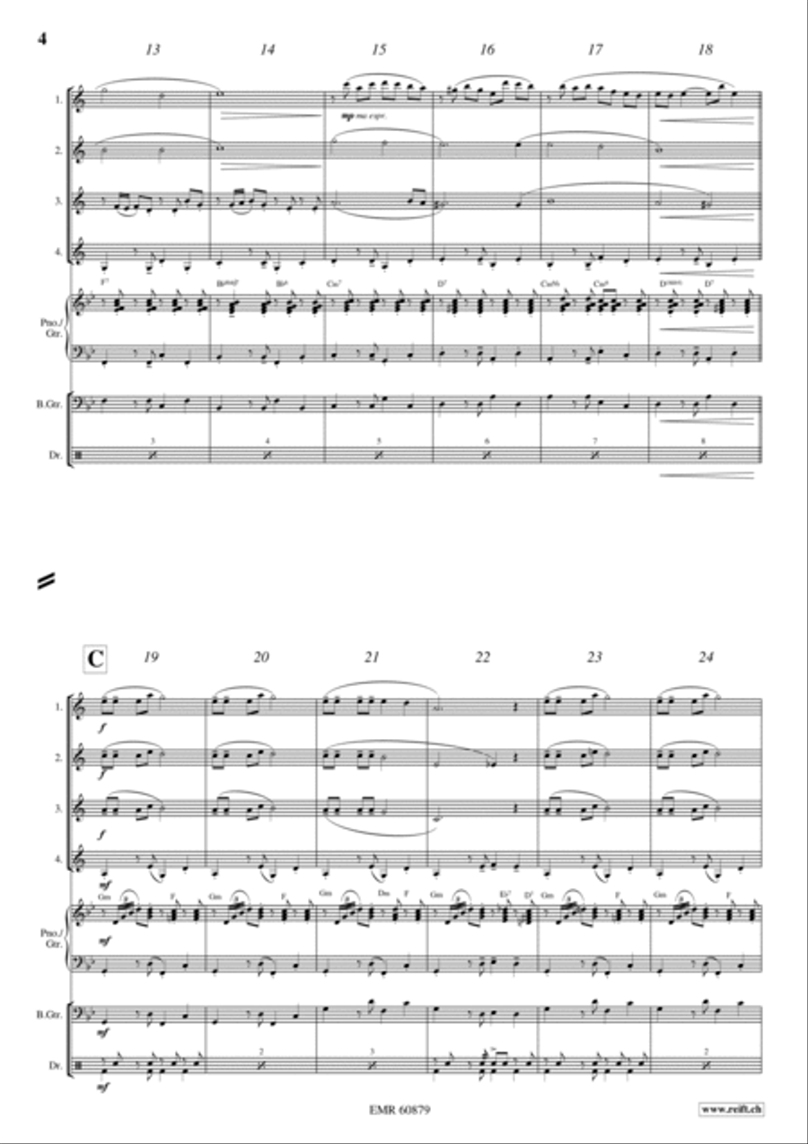 El Despedida Clarinet Quartet scores gallery preview page 4