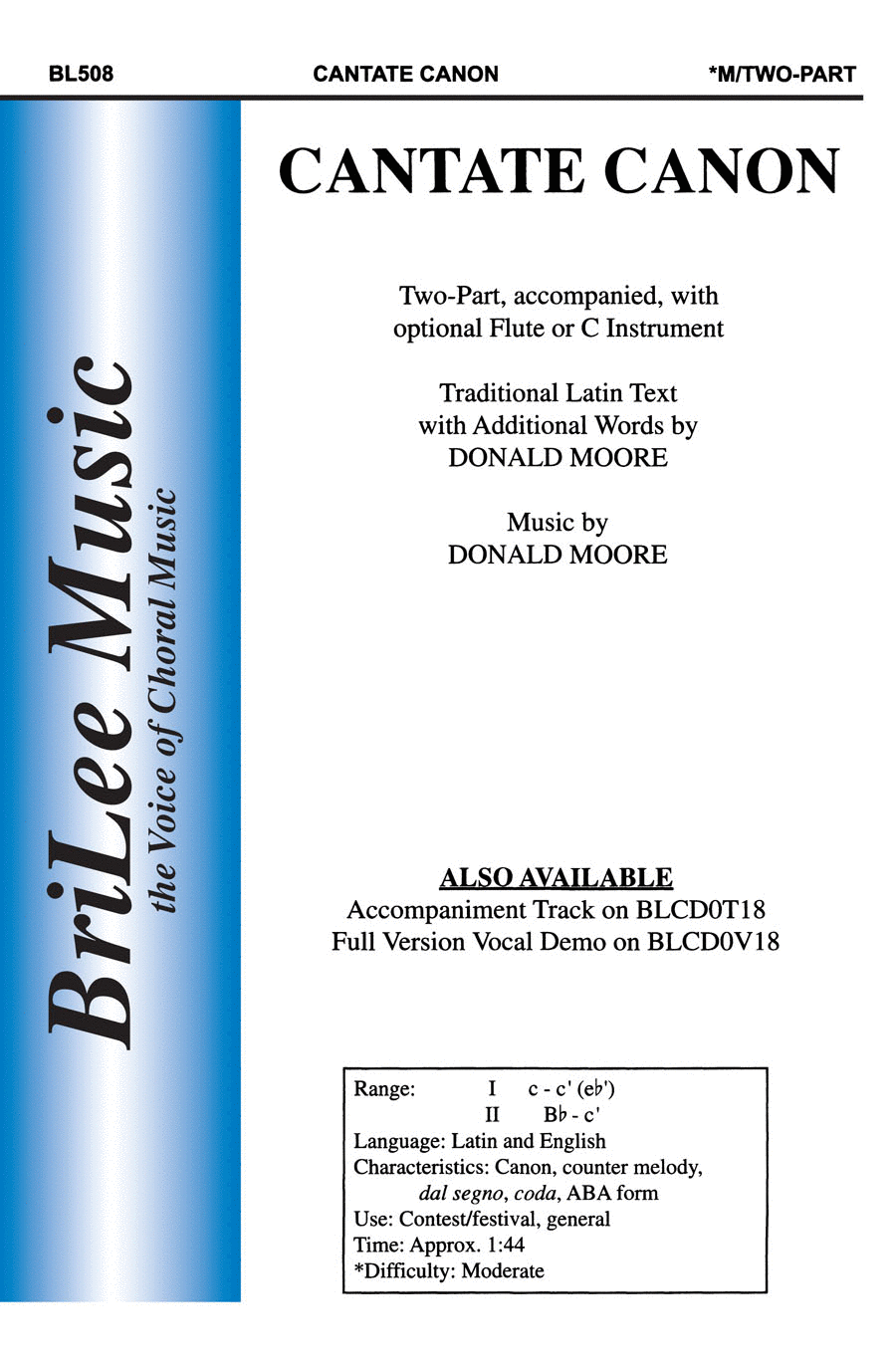 Cantate Canon Cantate Canon Choir scores gallery preview page 1