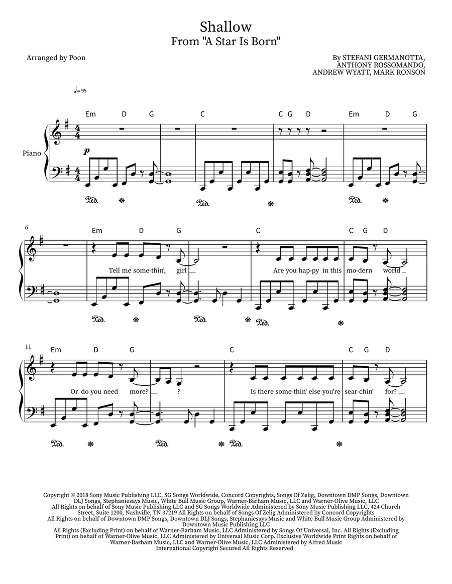 Shallow Piano scores gallery preview page 6