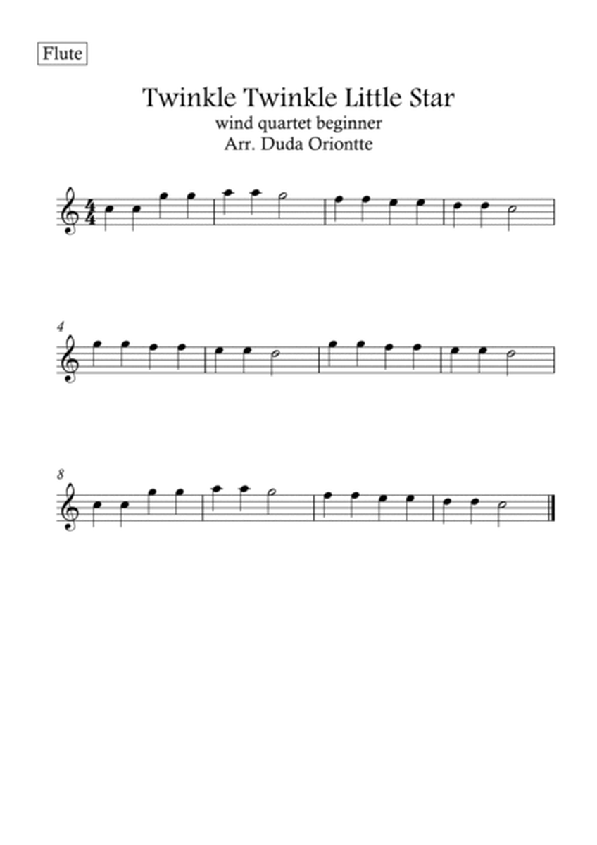 Twinkle Twinkle Little Star (For BEGINNER and kids) (wind quartet) image number null