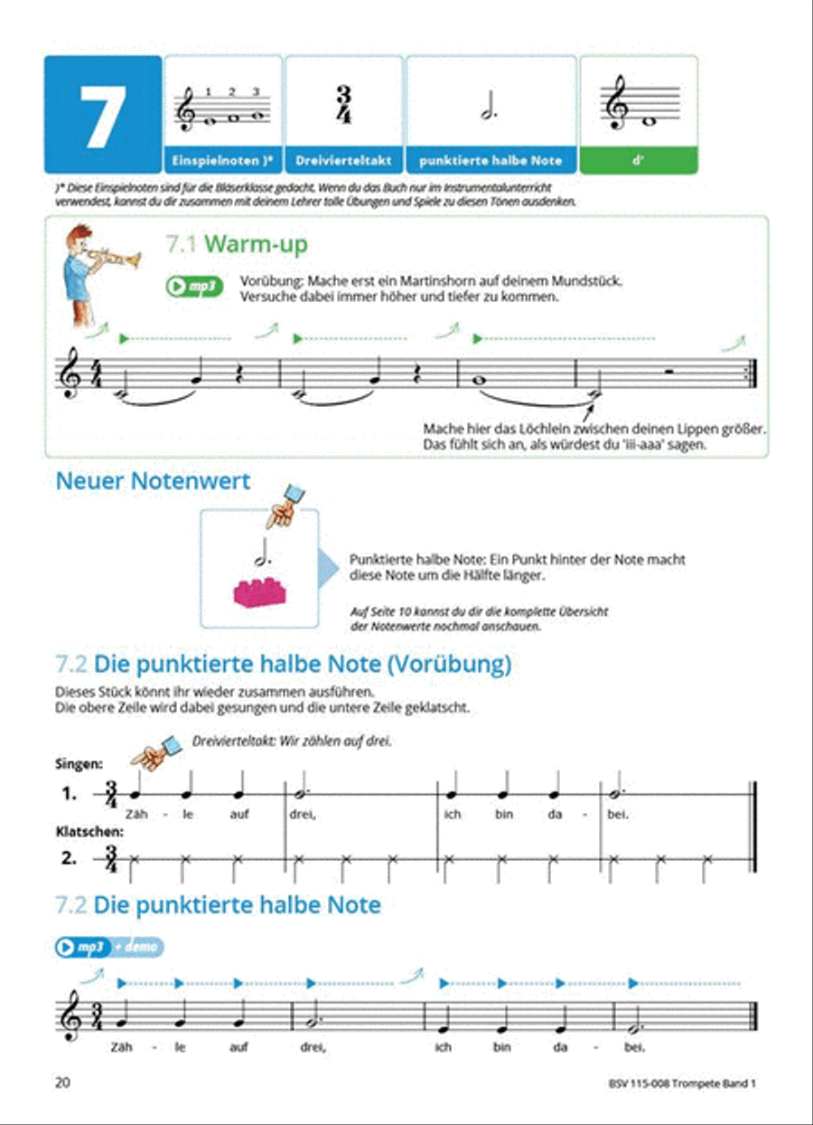 Gemeinsam Lernen & Spielen 1 Trompete Trumpet scores gallery preview page 7