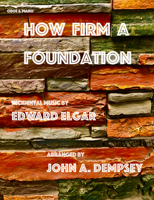 Book cover for How Firm a Foundation (Oboe and Piano)