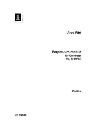 Book cover for Perpetuum Mobile, Full Score