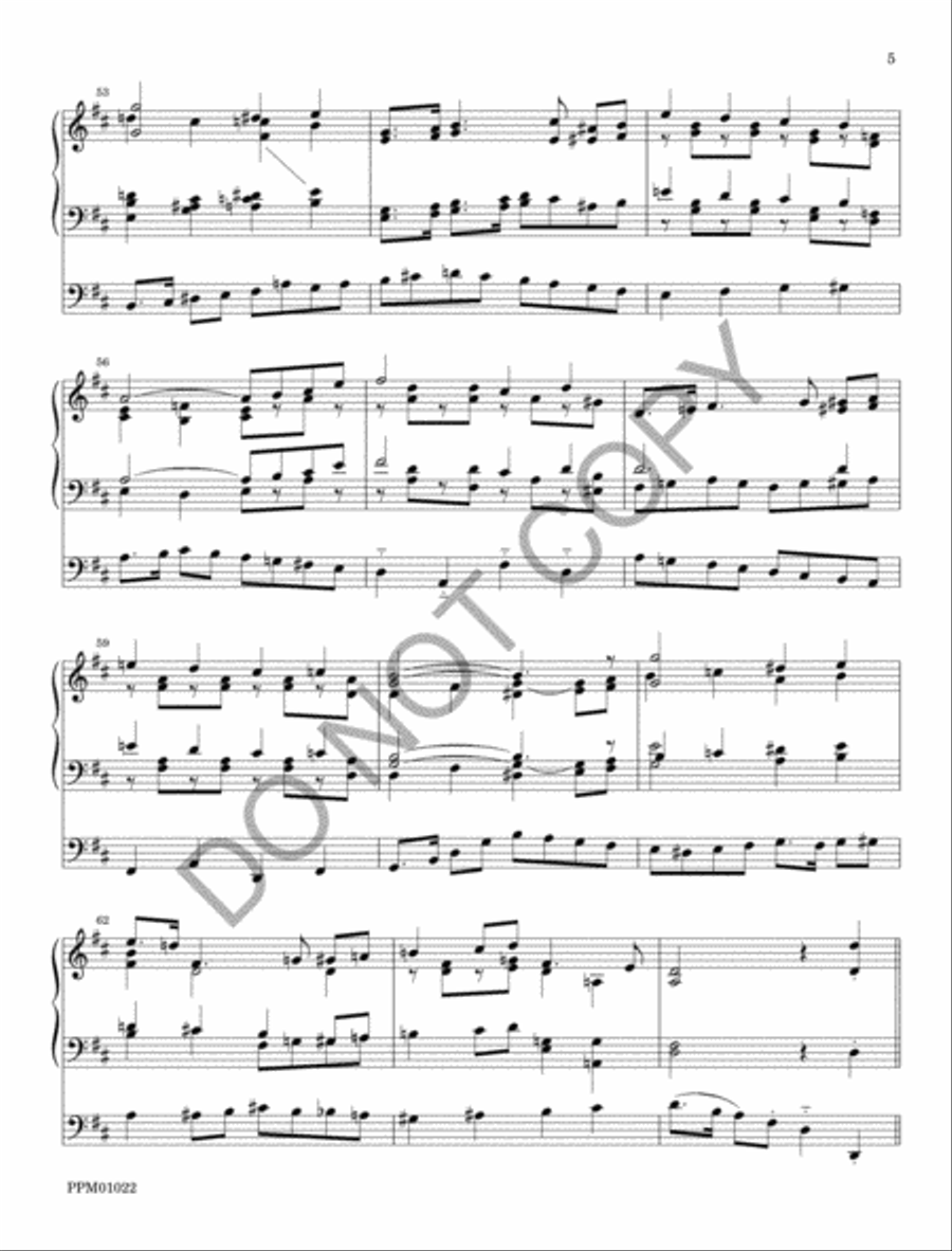 Festival March Organ scores gallery preview page 8