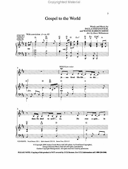 Gospel to the World (Anthem)