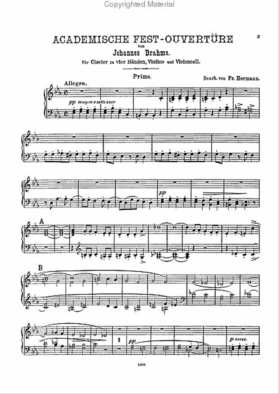 Academic Overture Violin scores gallery preview page 3