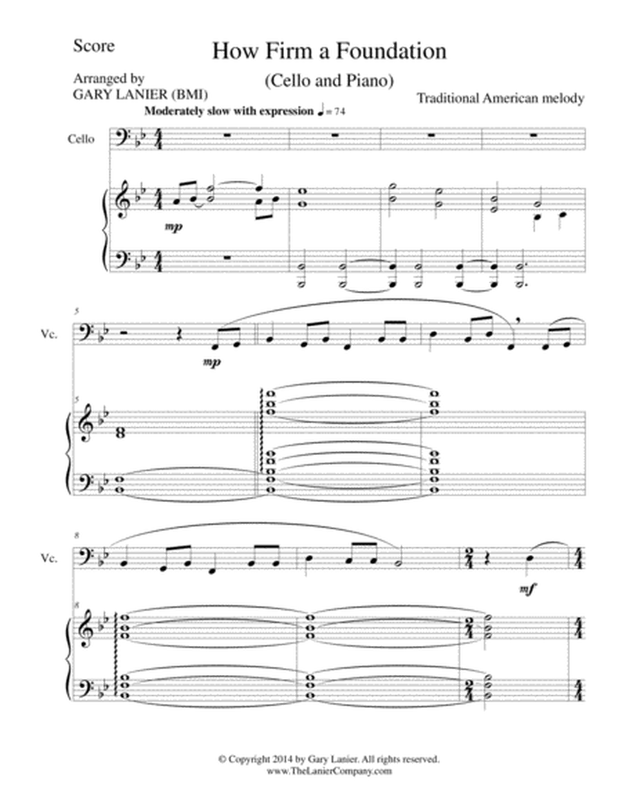 THREE HYMN ARRANGEMENTS for CELLO and PIANO (Duet – Cello/Piano with Cello Part) image number null