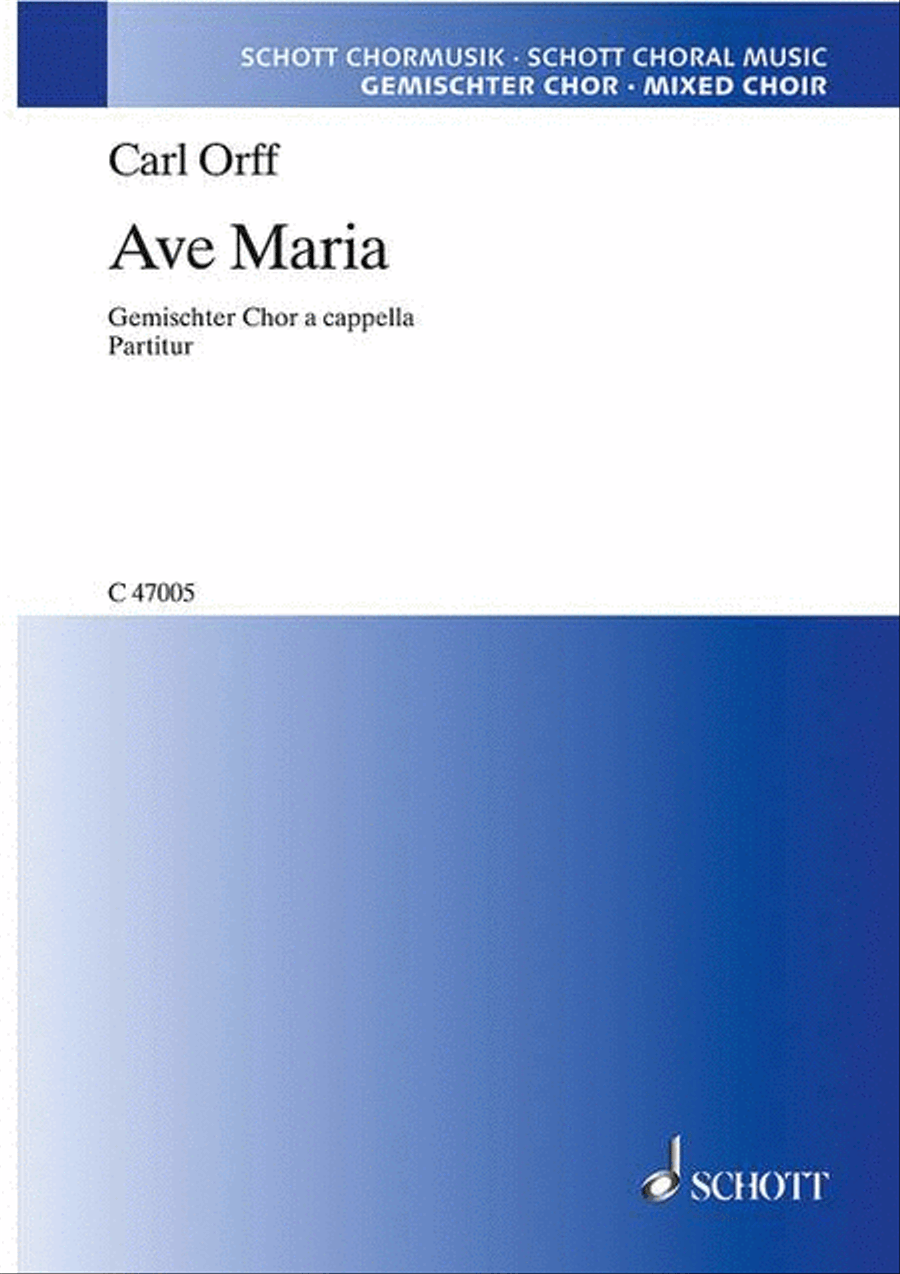 Ave Maria 4-Part scores gallery preview page 1