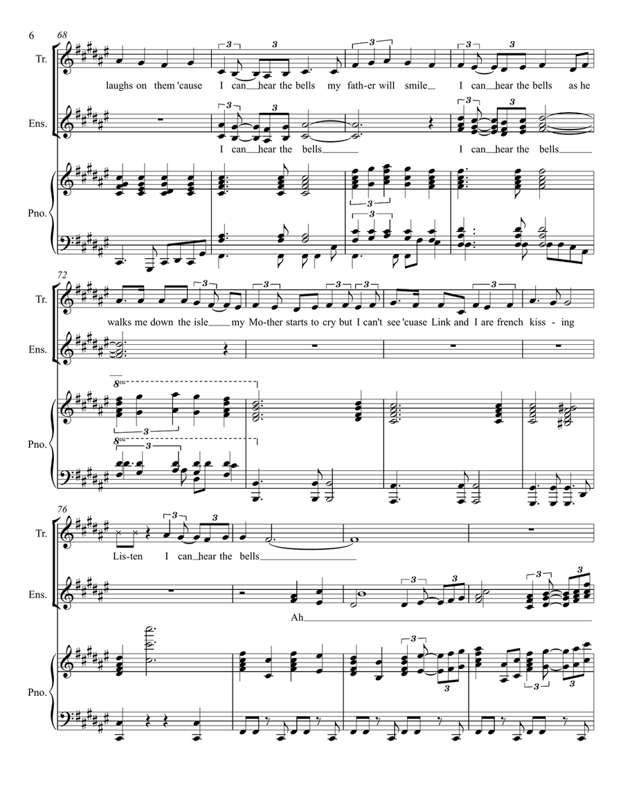 I Can Hear The Bells I Can Hear The Bells Piano, Vocal scores gallery preview page 6