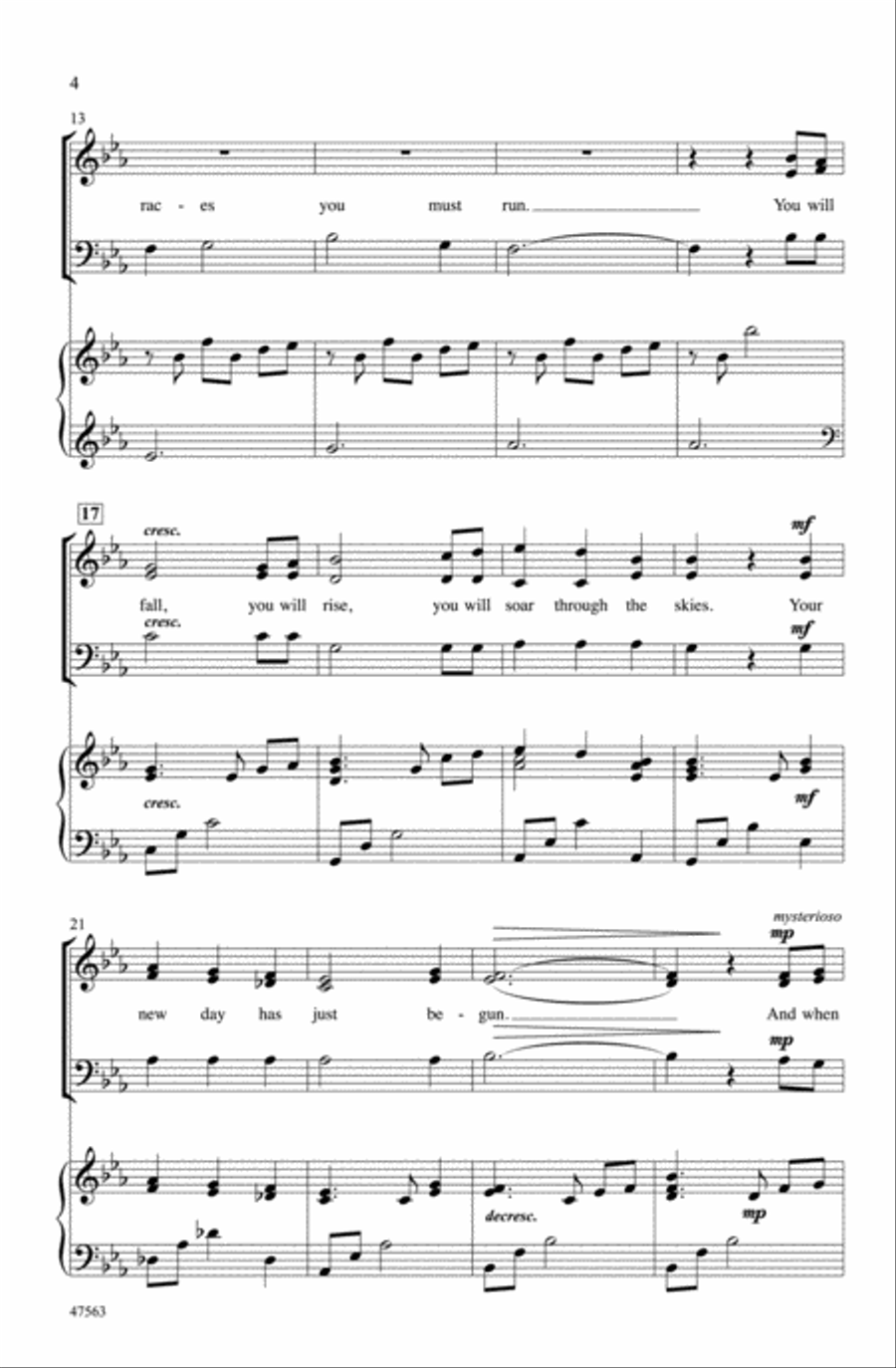 I Will Sing You the Stars Choir scores gallery preview page 2