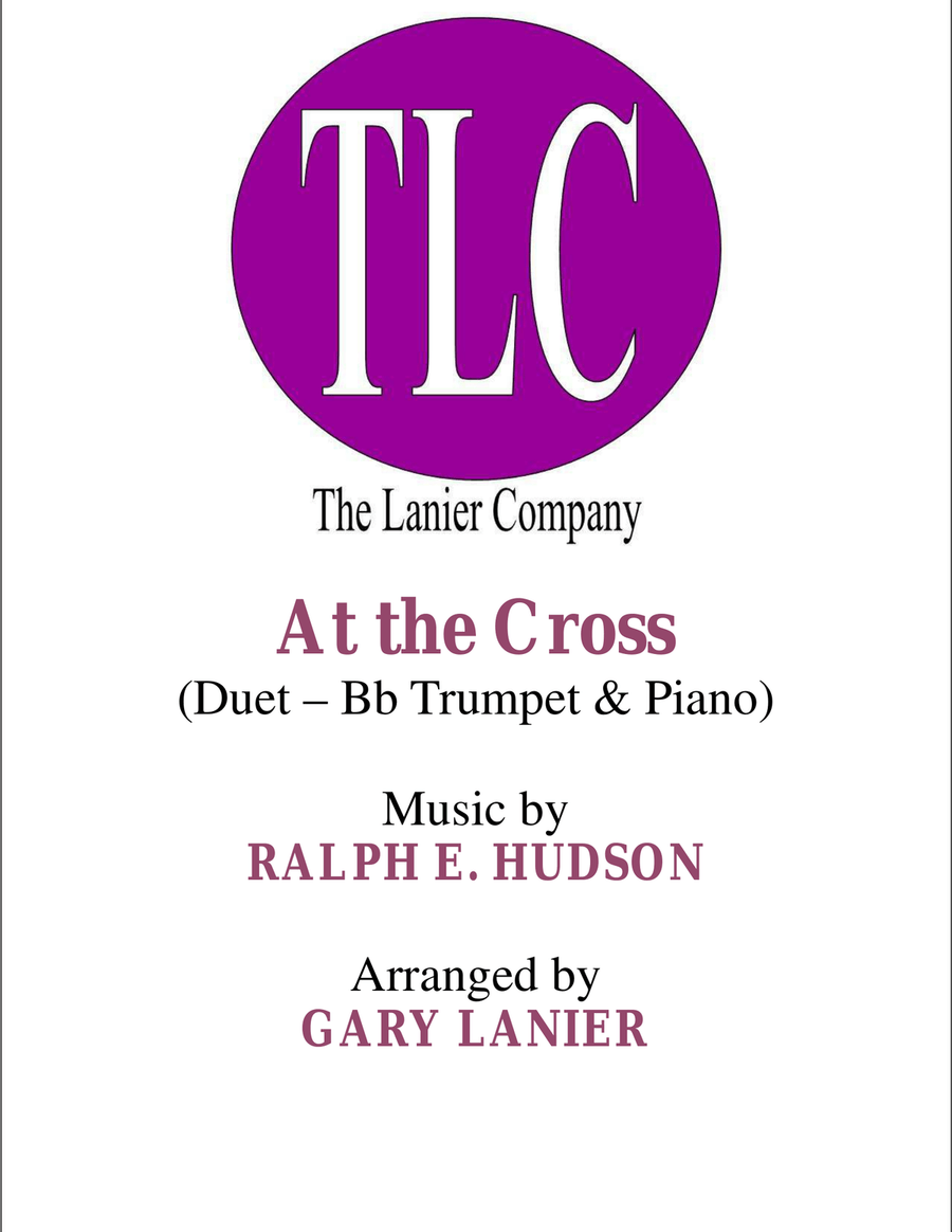 AT THE CROSS (Duet – Bb Trumpet and Piano/Score and Parts) Trumpet Duet scores gallery preview page 1
