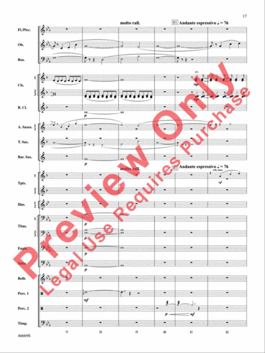 Oracles of the Sirocco Concert Band scores gallery preview page 18
