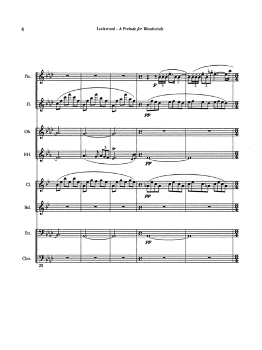 A Prelude for Woodwinds Woodwind Ensemble scores gallery preview page 6