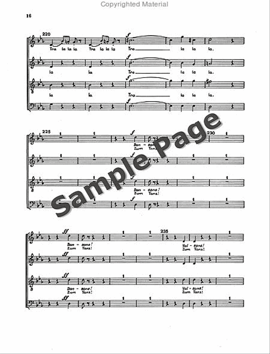 Waltz with Chorus 4-Part scores gallery preview page 17