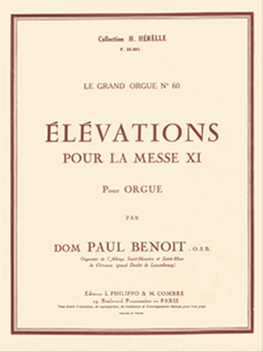 Elevations pour la Messe XI (6) Organ scores gallery preview page 1