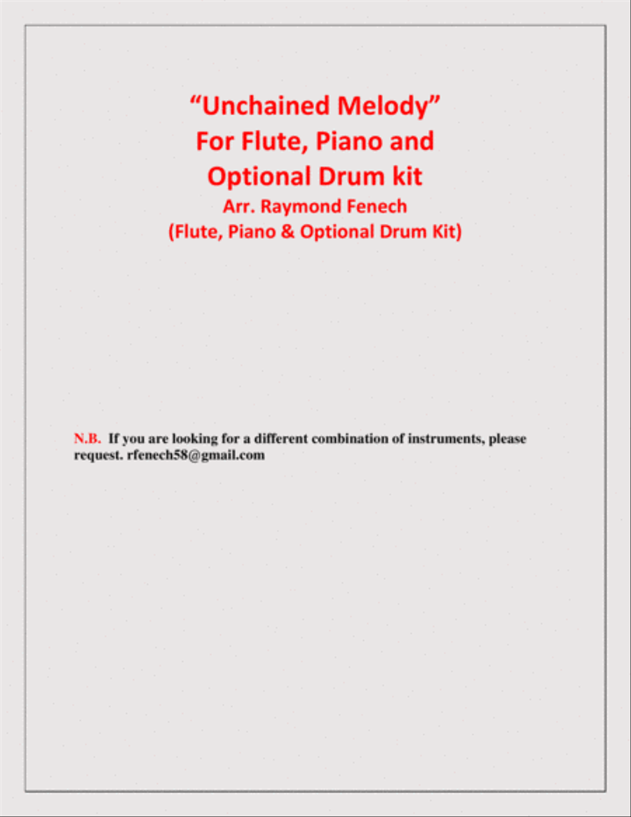 Unchained Melody Small Ensemble scores gallery preview page 3