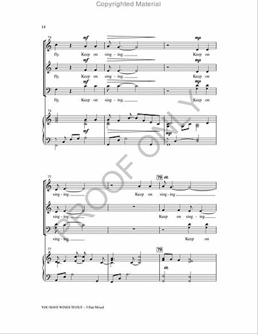You Have Wings To Fly 2-Part scores gallery preview page 14