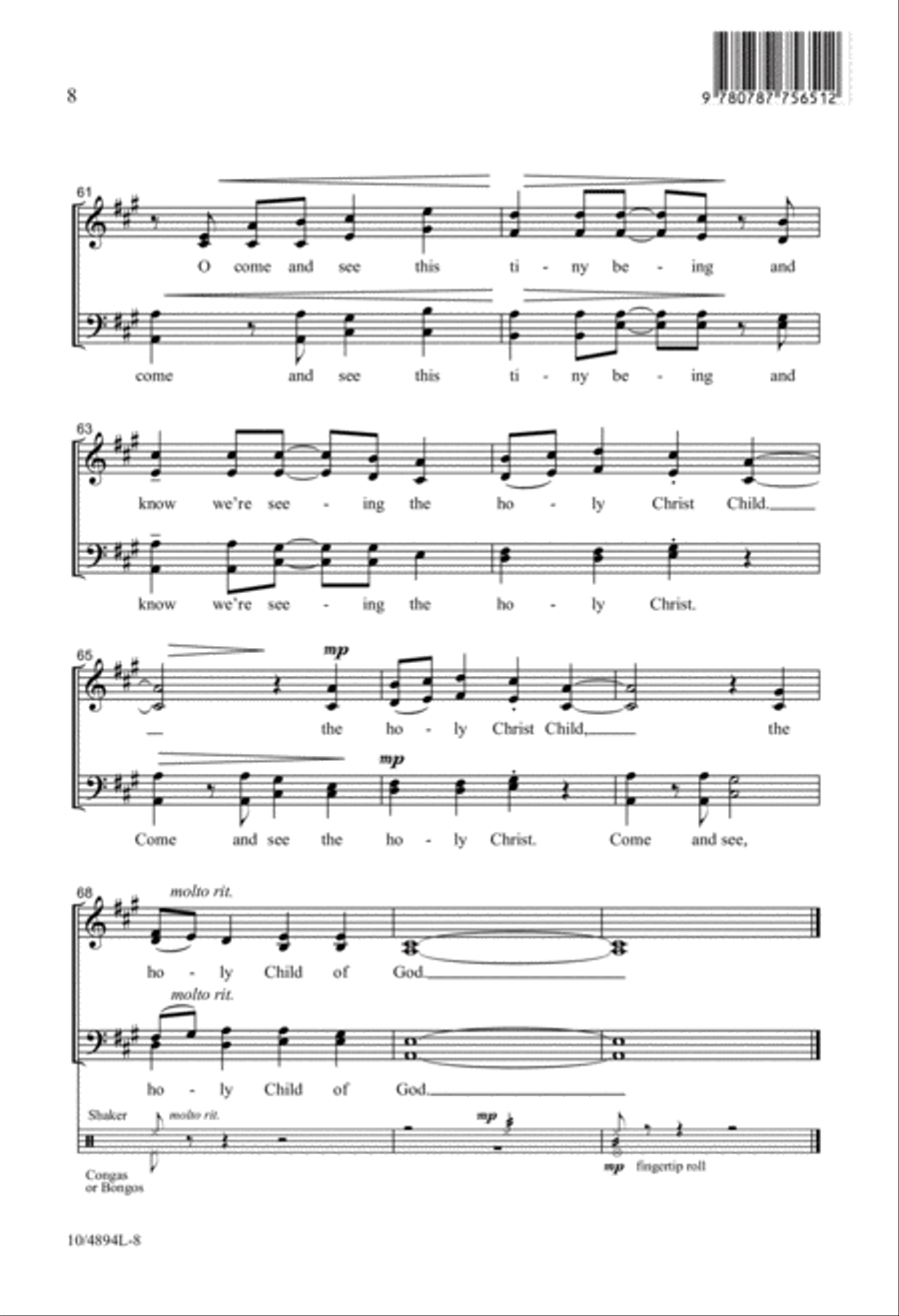 Tiny Miracle 4-Part scores gallery preview page 8