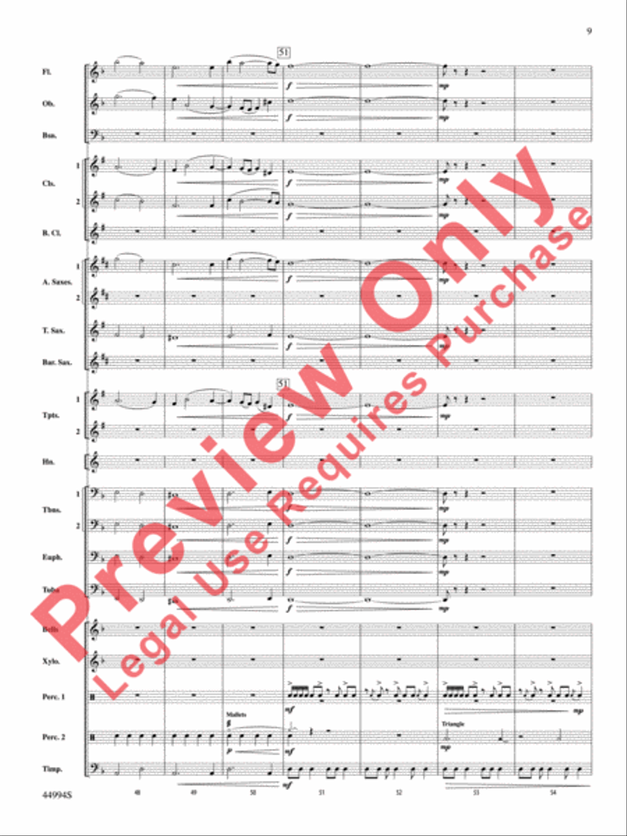 In tantum lux Concert Band scores gallery preview page 10