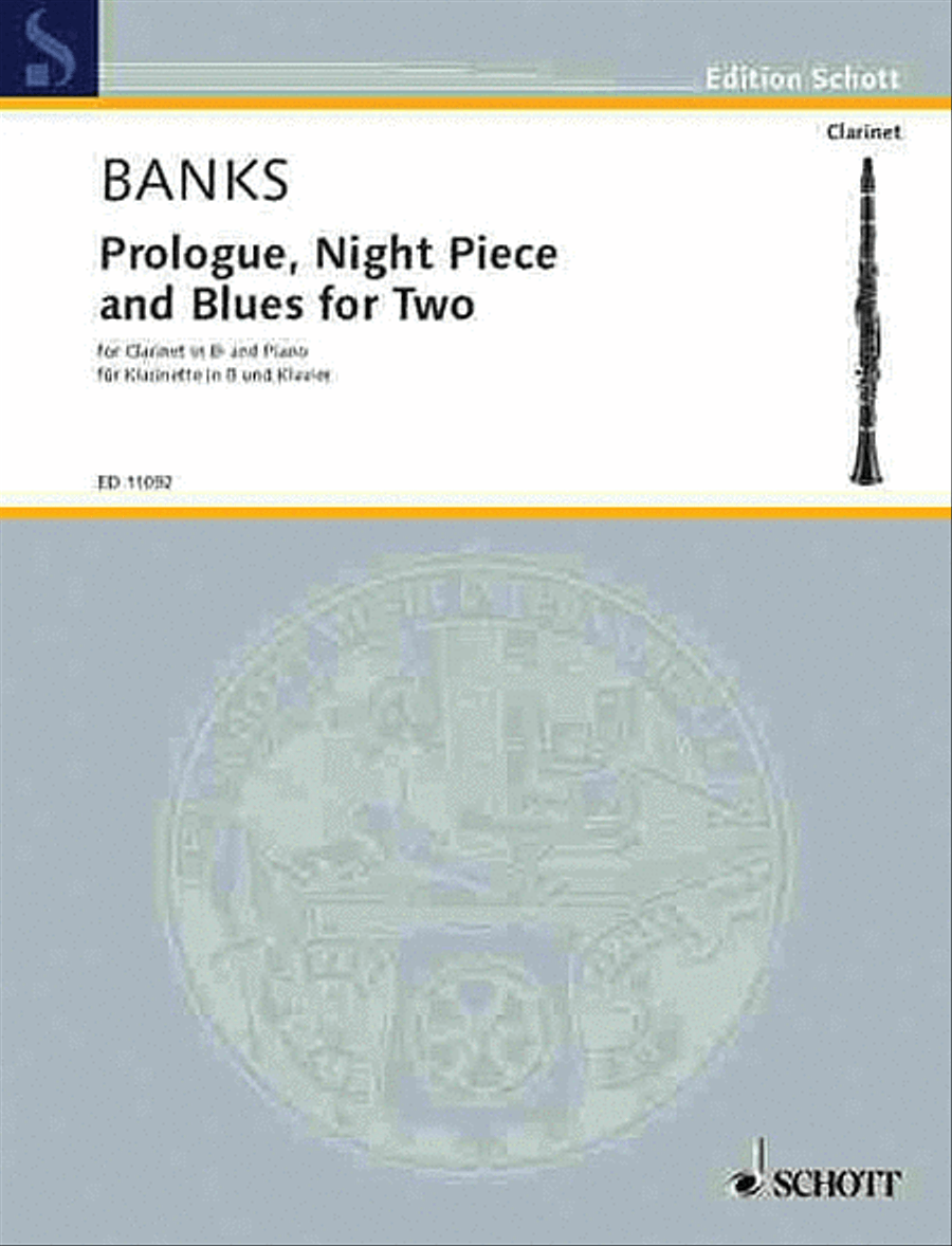 Prologue, Night Piece and Blues for Two (1968) Clarinet Solo scores gallery preview page 1