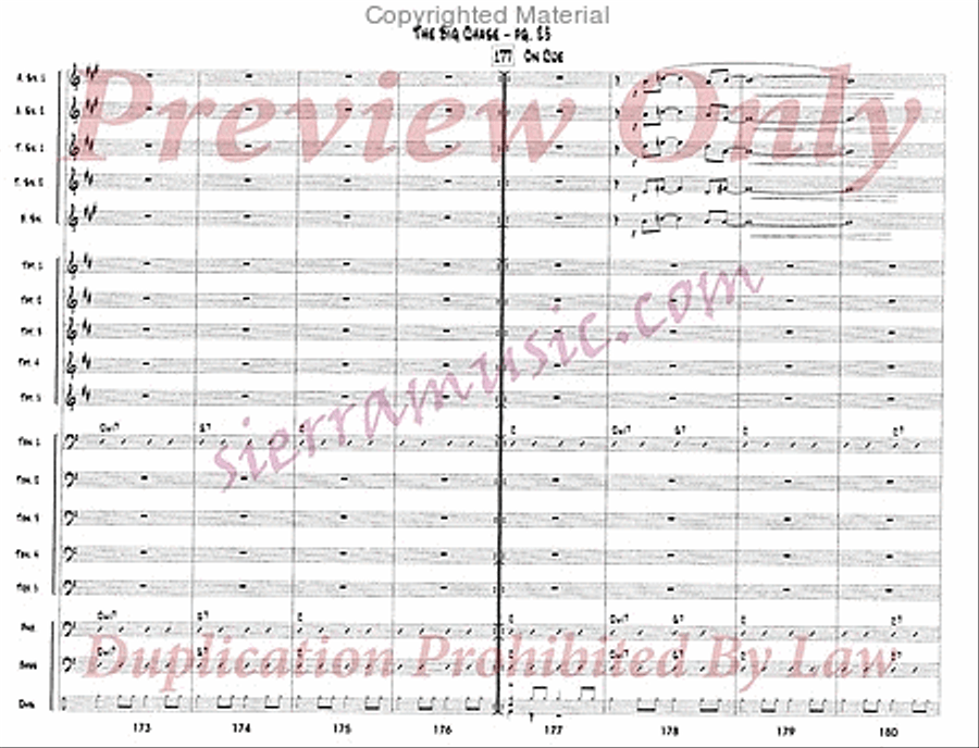 The Big Chase Jazz Ensemble scores gallery preview page 24