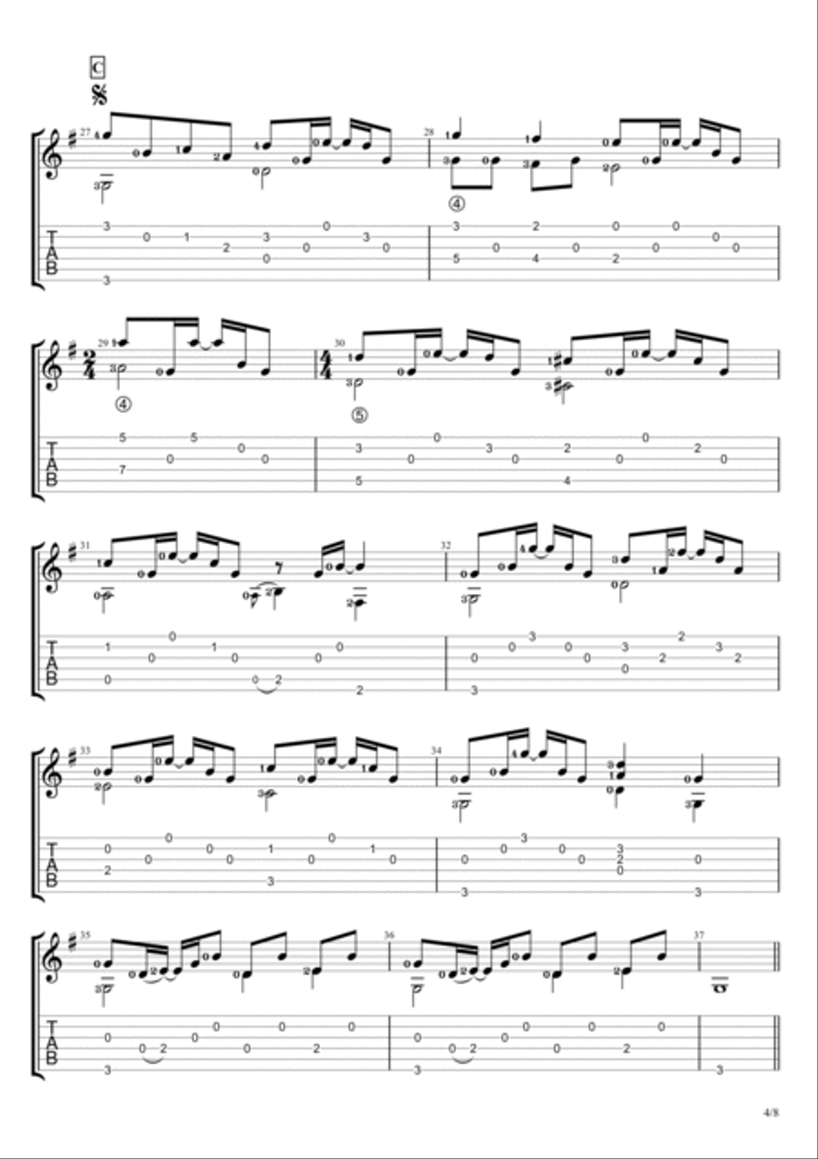 Ambulan Zig Zag Electric Guitar scores gallery preview page 4