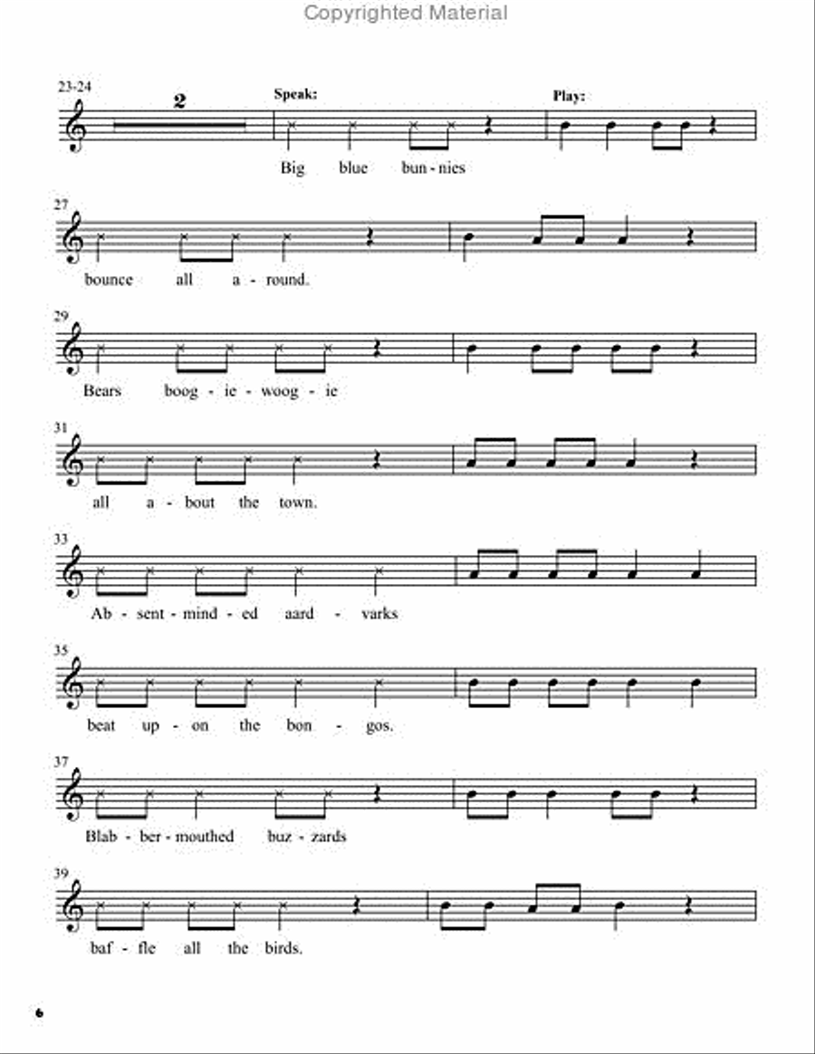 Ready, Set, Play: Recorder Rock Recorder scores gallery preview page 7