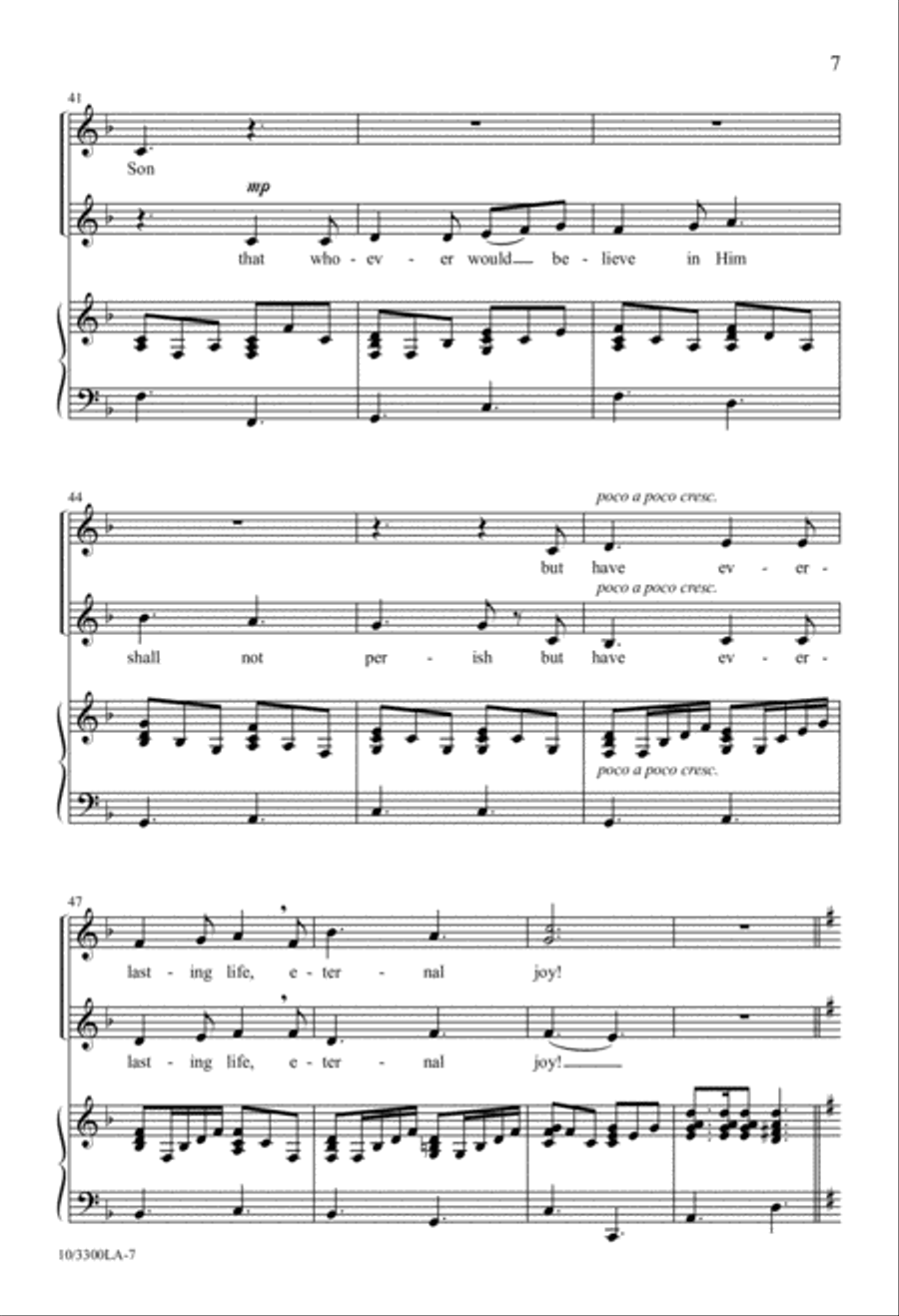 I Have Come 2-Part scores gallery preview page 8