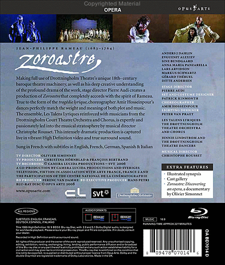 Zoroastre (Blu Ray)