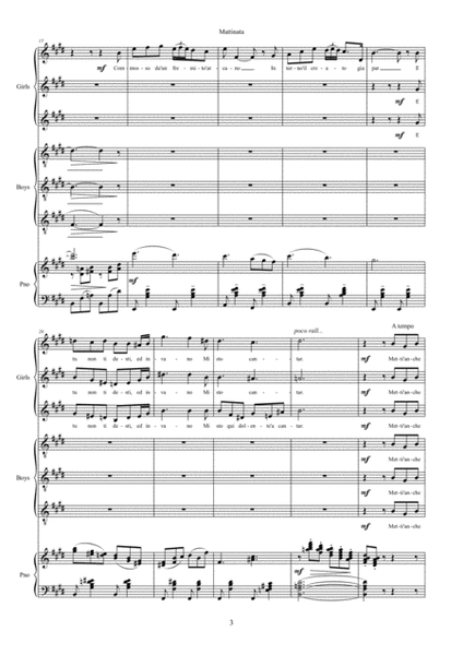 Mattinata 6 Part Harmony Choral Choir Tenor and Soprano Lead image number null