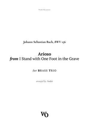 Book cover for Arioso by Bach for Brass Trio