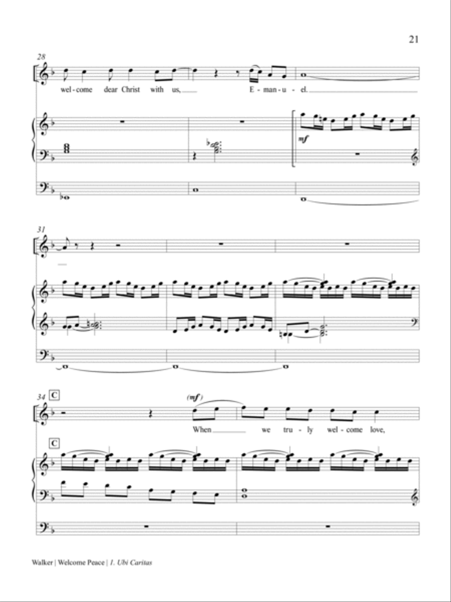 Welcome Peace High Voice scores gallery preview page 4