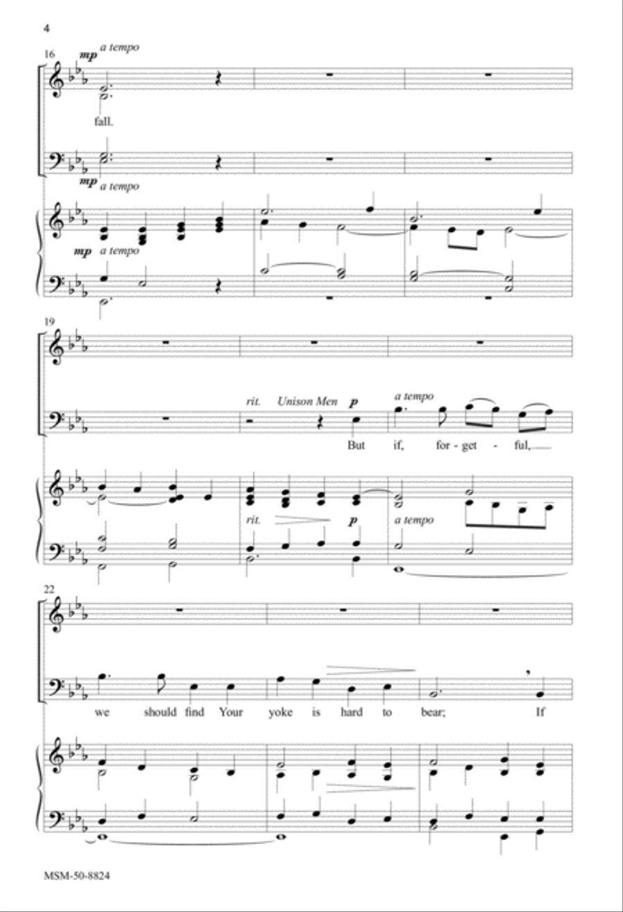 How Clear Is Our Vocation, Lord 4-Part scores gallery preview page 4
