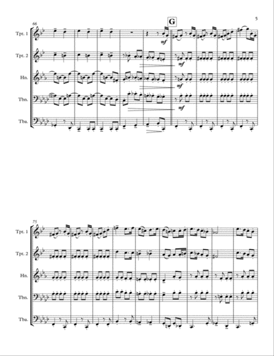 I Didn't Do It Brass Ensemble scores gallery preview page 5