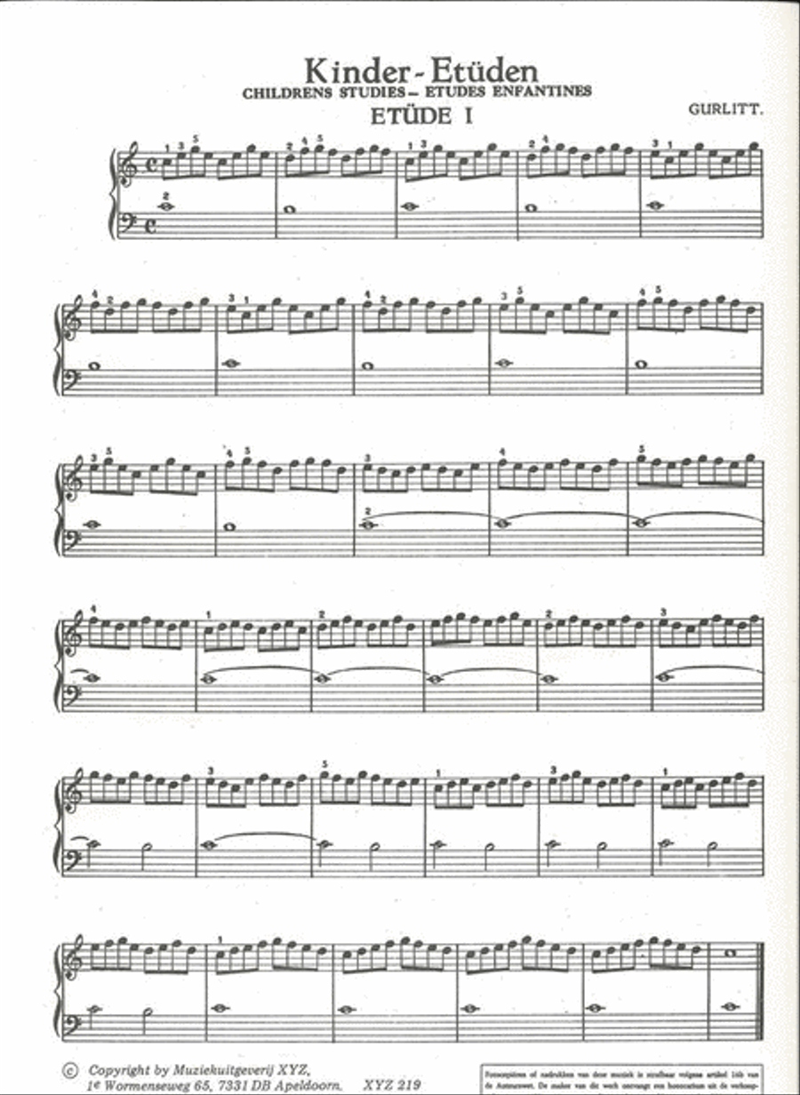 Kinder Etudes Piano Method scores gallery preview page 2