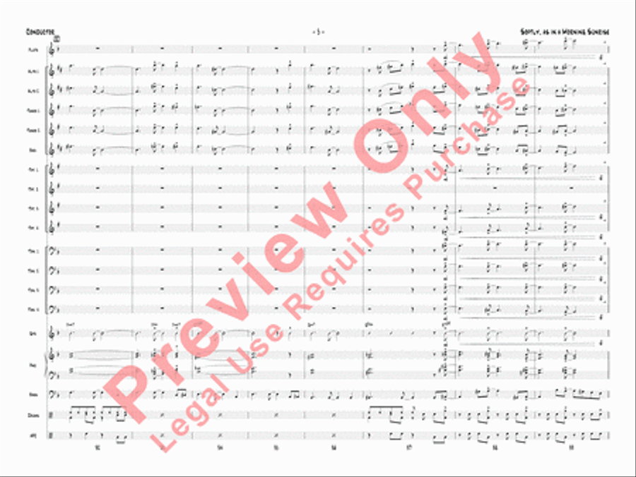 Softly, as in a Morning Sunrise Jazz Ensemble scores gallery preview page 8
