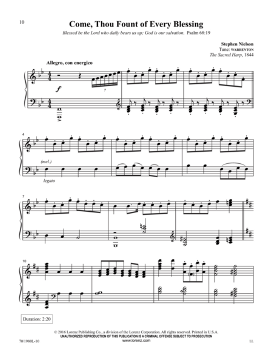 To God Alone Be Glory Piano Solo scores gallery preview page 7
