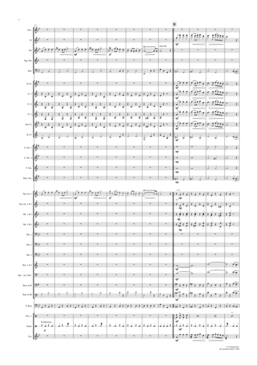 La Cinquantaine Concert Band scores gallery preview page 4