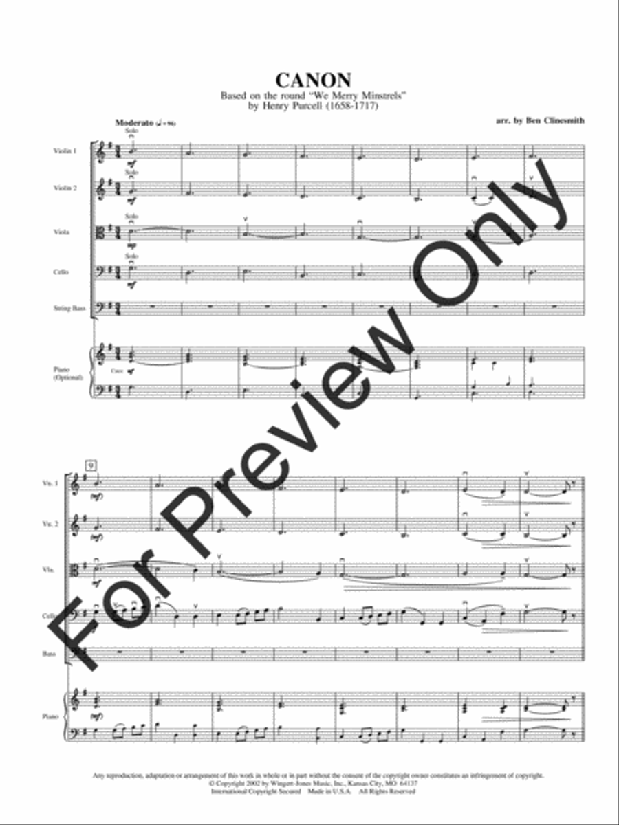 Canon (Score) String Orchestra scores gallery preview page 3