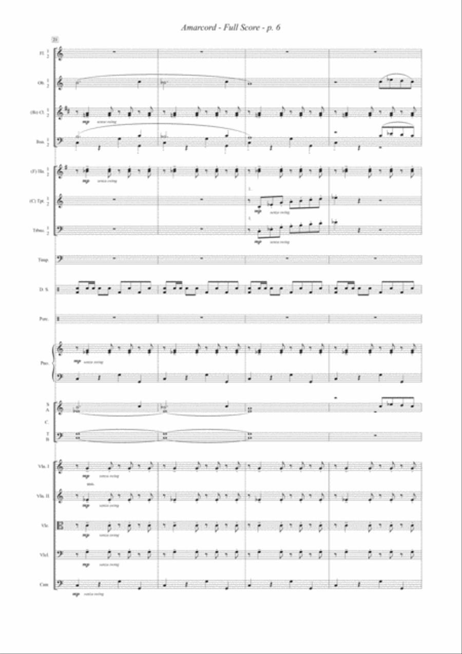 Amarcord Full Orchestra scores gallery preview page 6