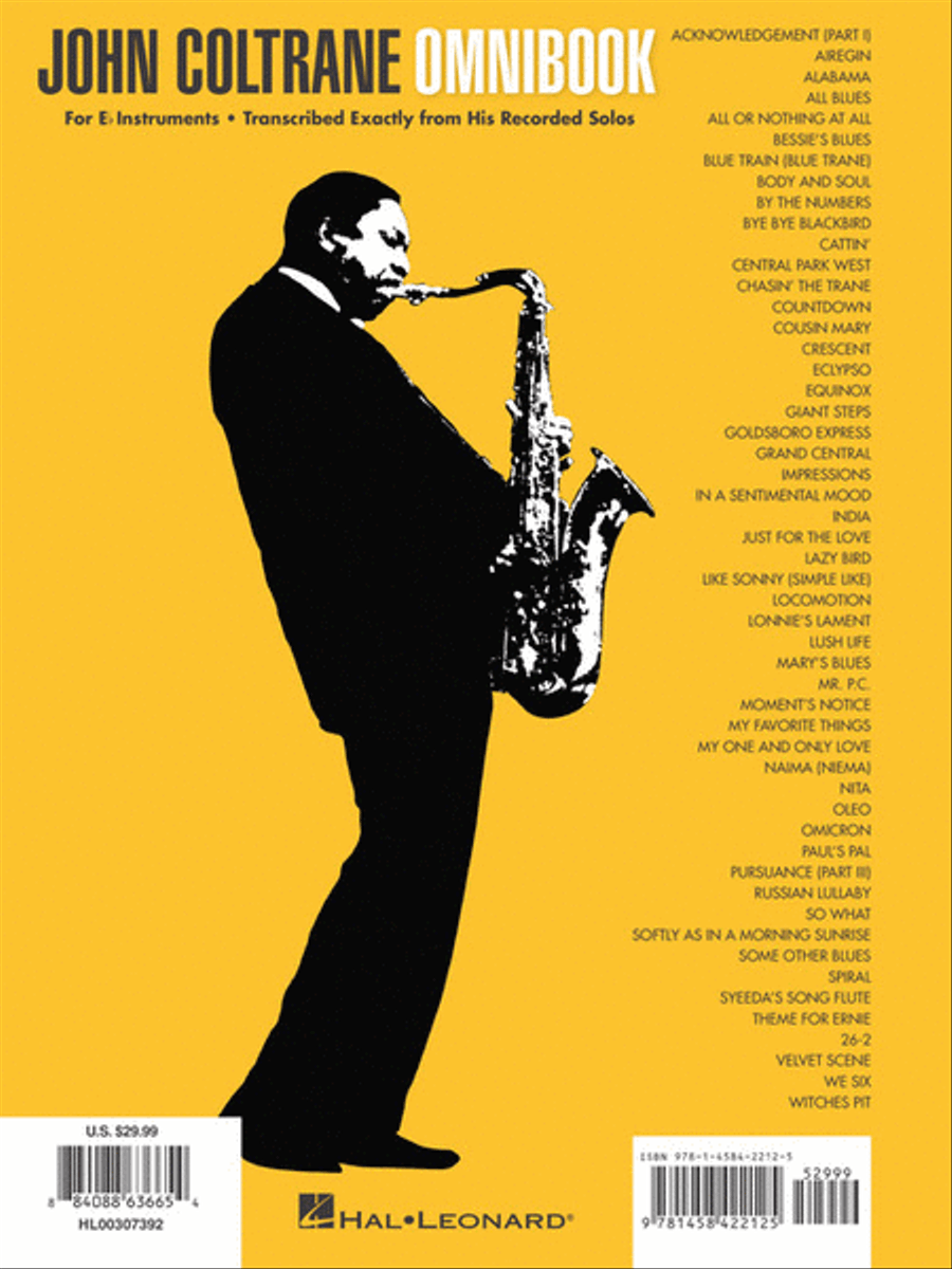 John Coltrane – Omnibook Alto Saxophone scores gallery preview page 7