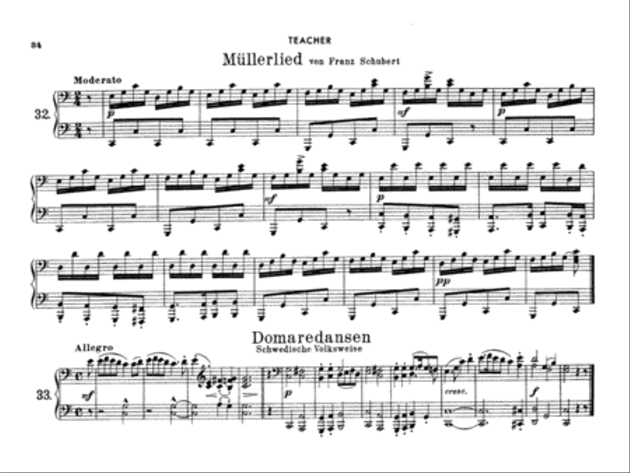 Ruthardt: Teacher and Pupil Piano Duet scores gallery preview page 1