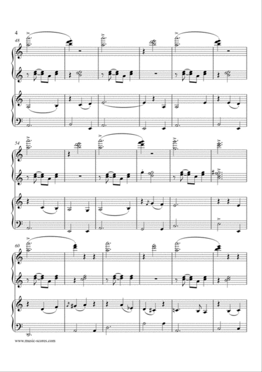 God Rest Ye Merry Gentlemen - Jazzy Piano Duet Piano Duet scores gallery preview page 4