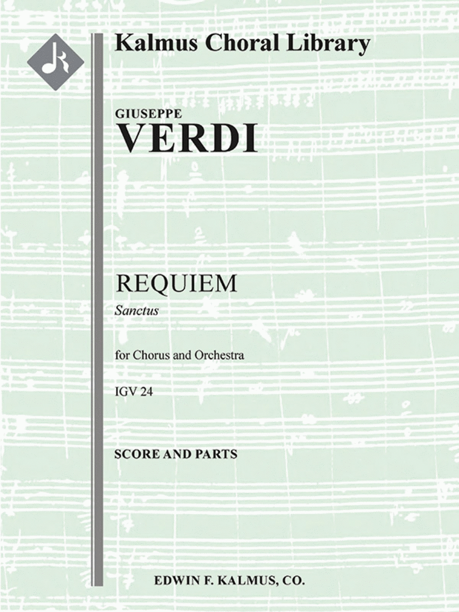 Requiem (Messa da Requiem; Totenmesse) -- Sanctus Choir scores gallery preview page 1